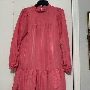 Pink Long Sleeve Dress